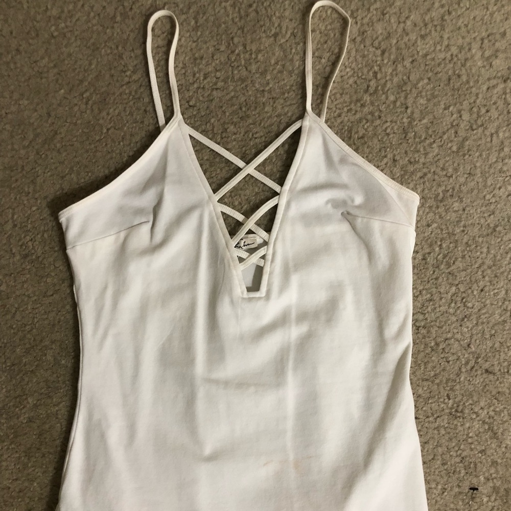 Sexy lace-front top